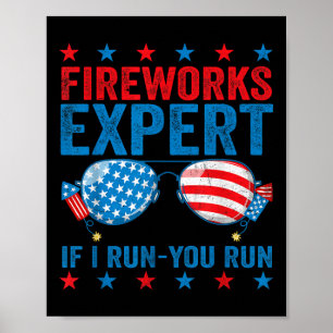 Poster Expert en feux d'artifice - Je cours vous courez d