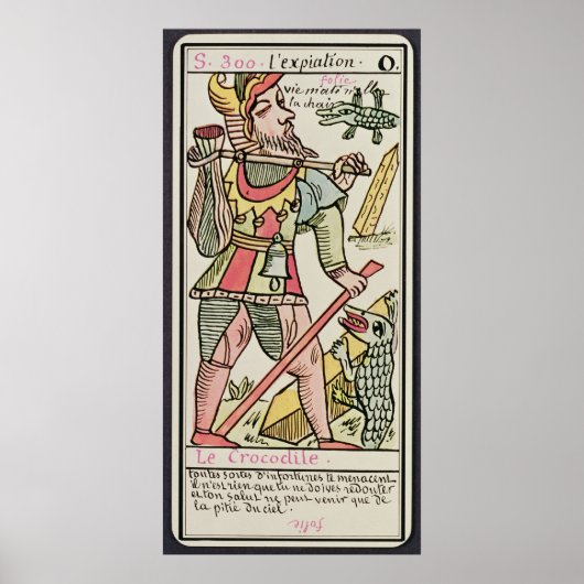 Poster Expiation, carte tarot, français (Devant)