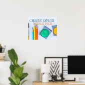 Poster Exploits créatifs Alléger le stress (Bureau à domicile)