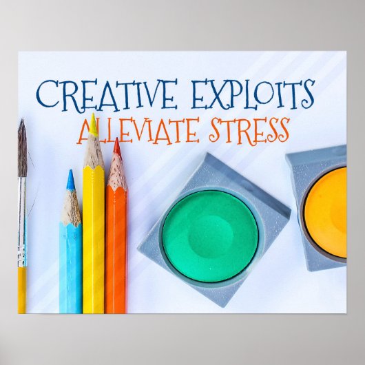 Poster Exploits créatifs Alléger le stress (Devant)