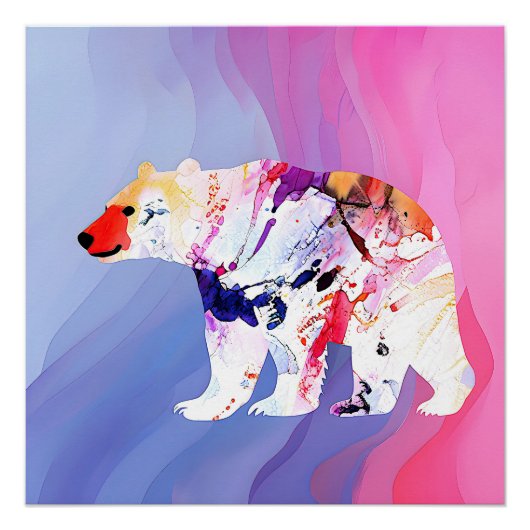 Poster Explorateur Arctique Pastel à l'aquarelle (Devant)