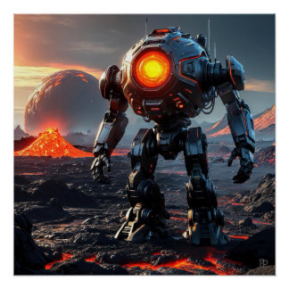 Poster Explorateur Robot Interplanétaire