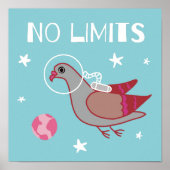 Poster explorateur spatial de pigeon (Devant)