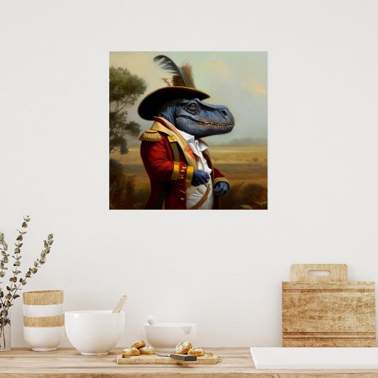 Poster Explorateur T Rex (Cuisine)