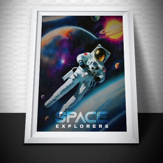 Poster Explorateurs spatiaux