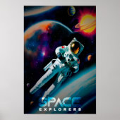 Poster Explorateurs spatiaux (Devant)