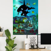 Poster Exploration 3D Aquarium ORCA (Bureau à domicile)