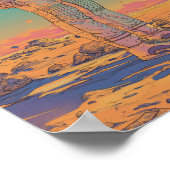 Poster Exploration de femmes astronautes sur les planètes (Coin)