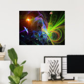 Poster Exploration de la naissance d'un univers de bébé - (Bureau à domicile)