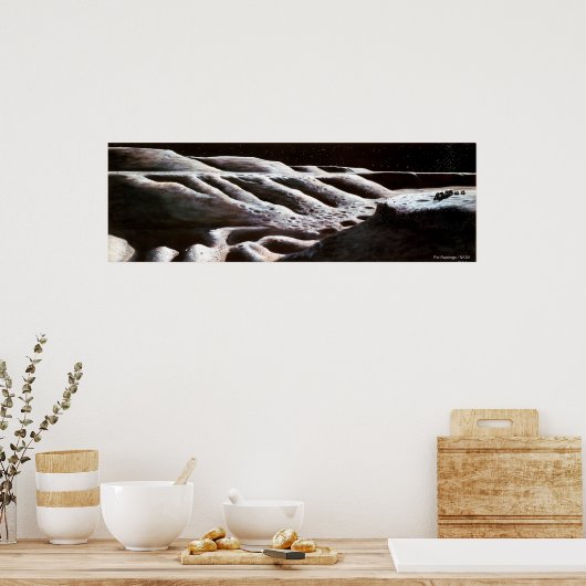 Poster Exploration lunaire (Cuisine)