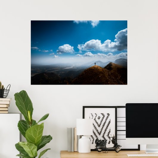 Poster Explorer de nouveaux sommets (Bureau à domicile)