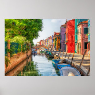 Poster Explorer le charme vibrant de Burano