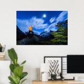 Poster Explorer Sur Cerro Torre Area (Bureau à domicile)