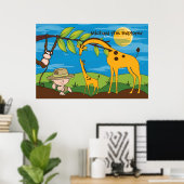 Poster Explorer sur une Jungle Safari Salle pour enfants  (Bureau à domicile)