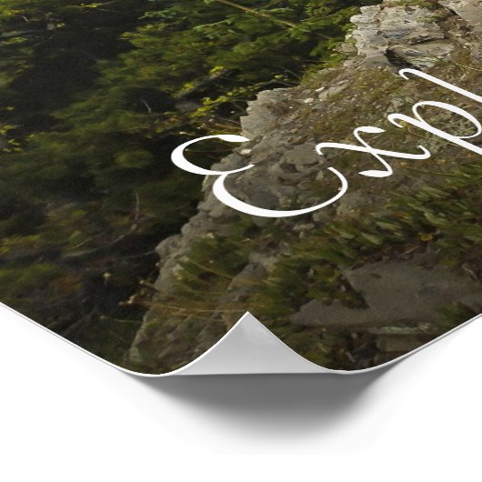 Poster Explorez Dream Découvrez Pittoresque Mountain Rand (Coin)