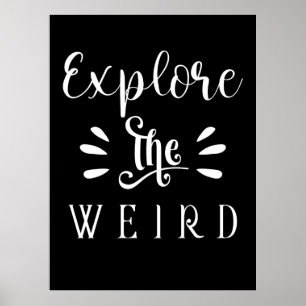 Poster Explorez la typographie de citation étrange Design
