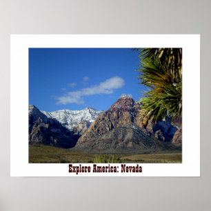 Poster Explorez l'Amérique : Nevada