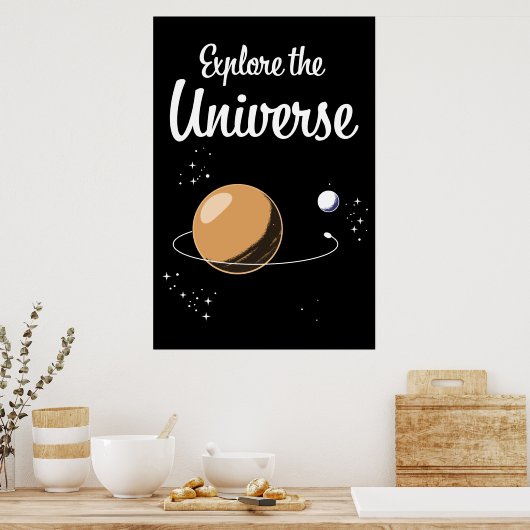 Poster Explorez l'univers (Cuisine)