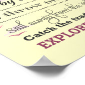 Poster Explorez. Rêvez. Découvrir - Excellentes devis de (Coin)