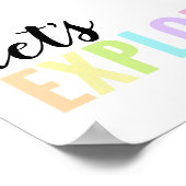 Poster Explorons Playroom Pastel Rainbow (Coin)