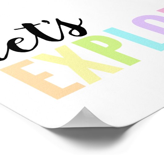 Poster Explorons Playroom Pastel Rainbow (Coin)