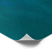 Poster Explosion Abstraite Vibrante – Jaune, Turquoise & (Coin)