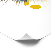 Poster Explosion cardiaque - Fun Pop Art Design (Coin)