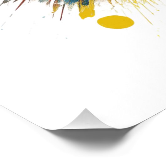 Poster Explosion cardiaque - Fun Pop Art Design (Coin)