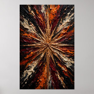Poster Explosion de Bijoux - Émeraude Violet Rose Or Vibr