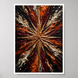 Poster Explosion de Bijoux - Émeraude Violet Rose Or Vibr