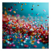 Poster Explosion de Confetti (Devant)