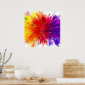 Poster Explosion de couleur (Cuisine)