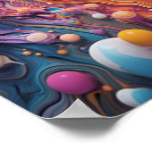 Poster Explosion de couleur. #Abstractart, Art, Peinture (Coin)