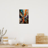 Poster Explosion de Couleur Abstrait  (Cuisine)
