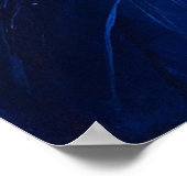 Poster Explosion de Couleur Abstraite Inferno Bloom (Coin)