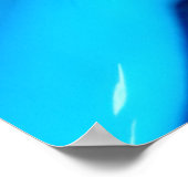 Poster Explosion de couleur : plaque de peinture Abstrait (Coin)