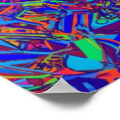 Poster Explosion de couleur pleine image (Coin)