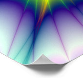 Poster Explosion de couleur psychédélique (Coin)