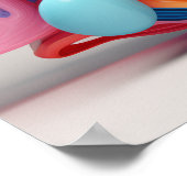 Poster Explosion de formes pastel (Coin)
