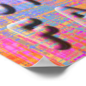 Poster Explosion de pixels dans une usine de cyberpeintur (Coin)