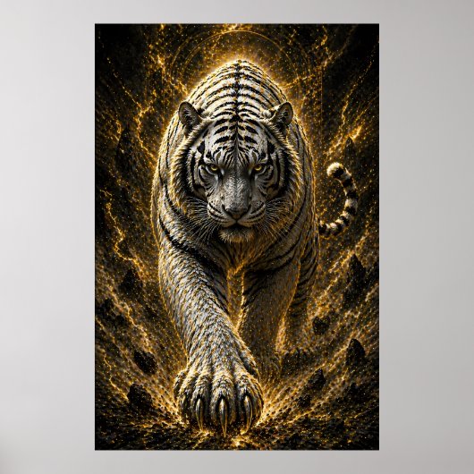 Poster Explosion de puissance du Tigre Blanc - Esprit d'O (Devant)