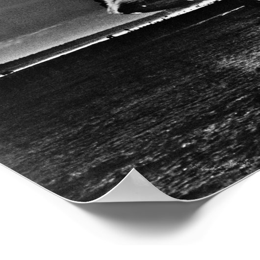 Poster Explosion de Zeppelin - Catastrophe du Hindenburg (Coin)