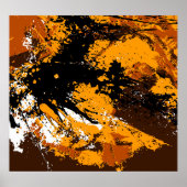 Poster Explosion d'encre : éclaboussures Abstraites color (Devant)