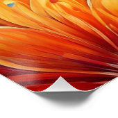 Poster Explosion florale : Motif couleur éclatante (Coin)