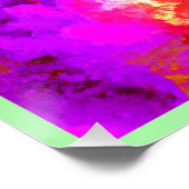 Poster Explosions Abstraites de couleurs artistiques (Coin)