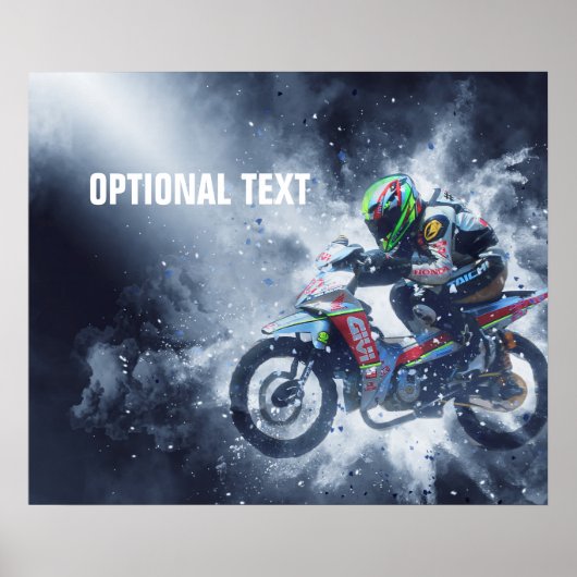 Poster Explosions de folie moto (Devant)
