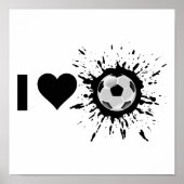 Poster Explosive I Love Soccer (Devant)