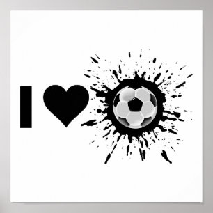 Poster Explosive I Love Soccer