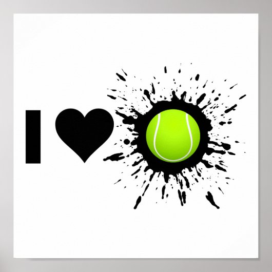 Poster Explosive I Love Tennis (Devant)