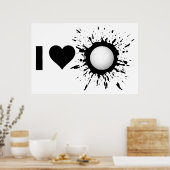 Poster Explosive I Love Volleyball 1 (Cuisine)